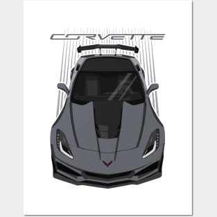 Corvette C7 ZR1 - Grey Posters and Art